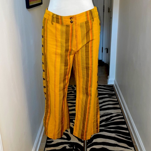 Max Pants - MAX Button Side Slit Cotton Pants Size S 😘
